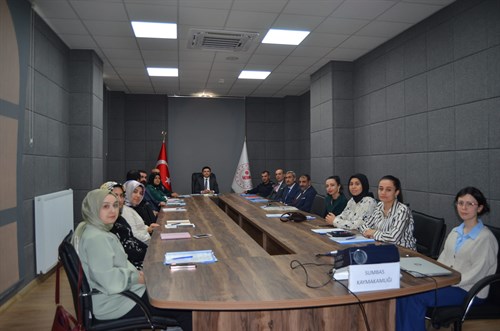 Kaymakamımız Sn. Mustafa KÖROĞLU'nun Başkanlığında Kadın Hakları İlçe Koordinasyon ve Çocuk Hakları İlçe Koordinasyon Toplantısı yapıldı.