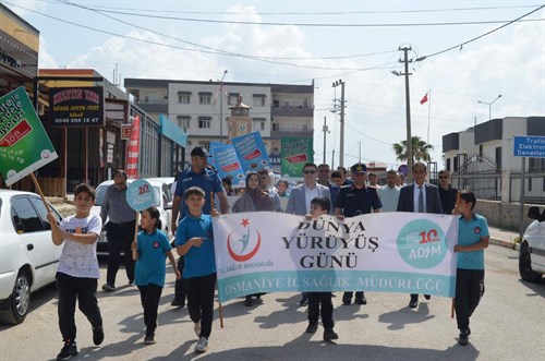 10 Mayıs Dünya Sağlık İçin Hareket Et günü nedeniyle Kaymakamımız Sayın Mustafa KÖROĞLU katılımları ile yürüyüş etkinliği yapıldı.